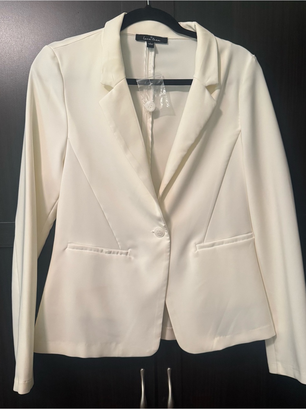 Love Tree Cream Tailored Blazer - Women's Jacket